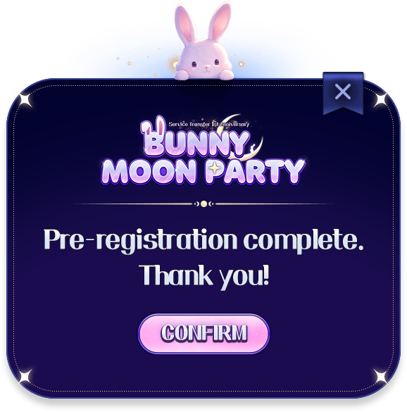 Pre-registration complete